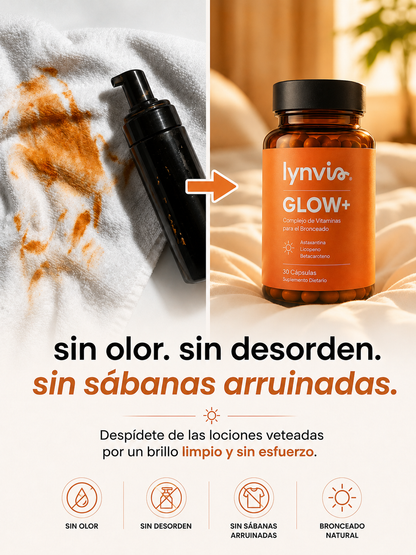 LYNVIA GLOW+ Vitaminas Bronceadoras - 60 Cápsulas